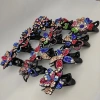 Korean-style women's diamond-encrusted claw clips, retro ethnic style hair clip accessories, colorful diamond-encrusted mom clips, plastic claw clips full of diamonds details Picture