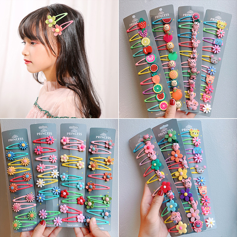 Children's Hair Clip Baby Broken Hair Clip Edge Clip Girl's Side Bangs Clip Bb Clip Princess Girl Cute Hair Clip Headpiece details Picture