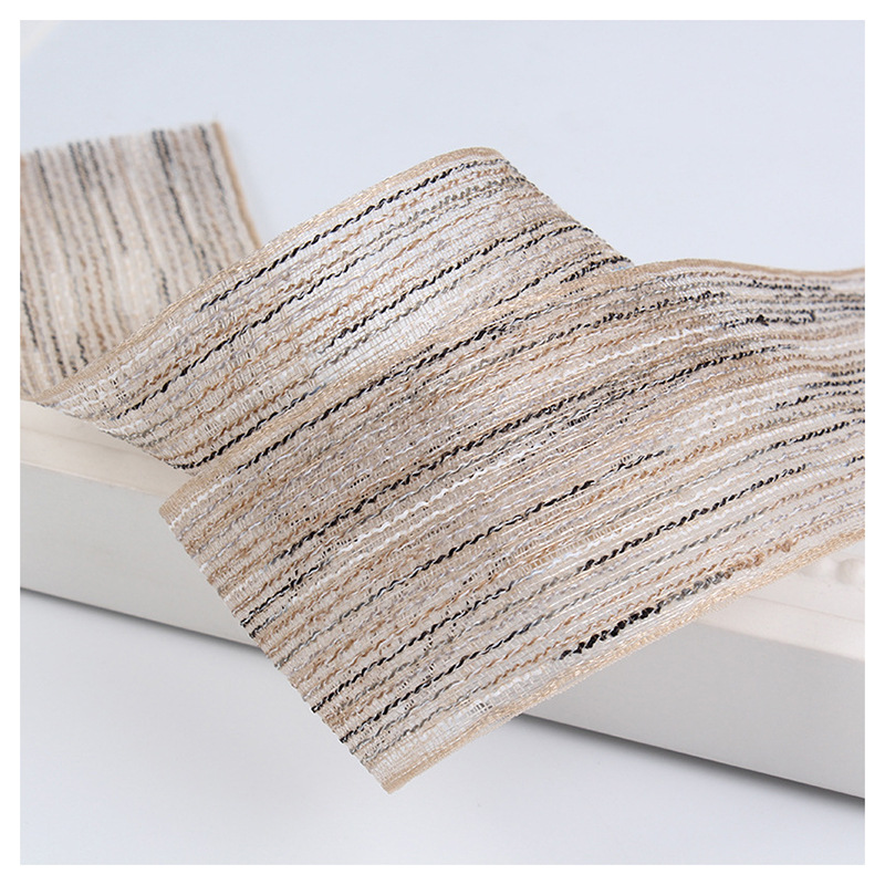 Dingxin ribbons, color-blocking jumpers, striped snow gauze ribbons, handcrafted hair accessories, clothing, top hats, woven ribbons, gift packaging ribbons Application Scenario