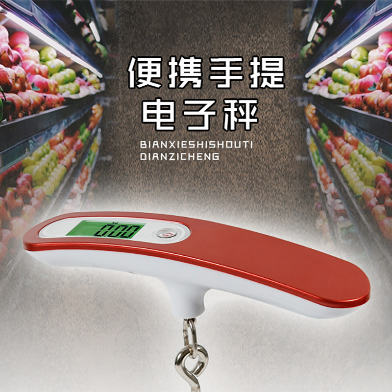 2021 New Stainless Steel Electronic Weighing Courier Scale Travel Electronic Hook Luggage Scale Portable Portable Package Application Scenario