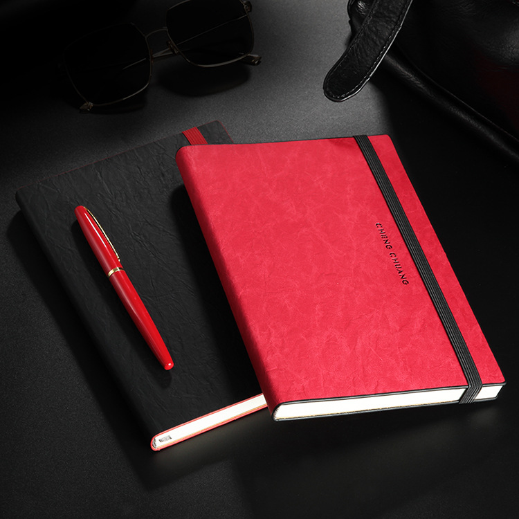 Customized a5 creative business office notebook with binding rope, diary, leather strap, and logo details Picture