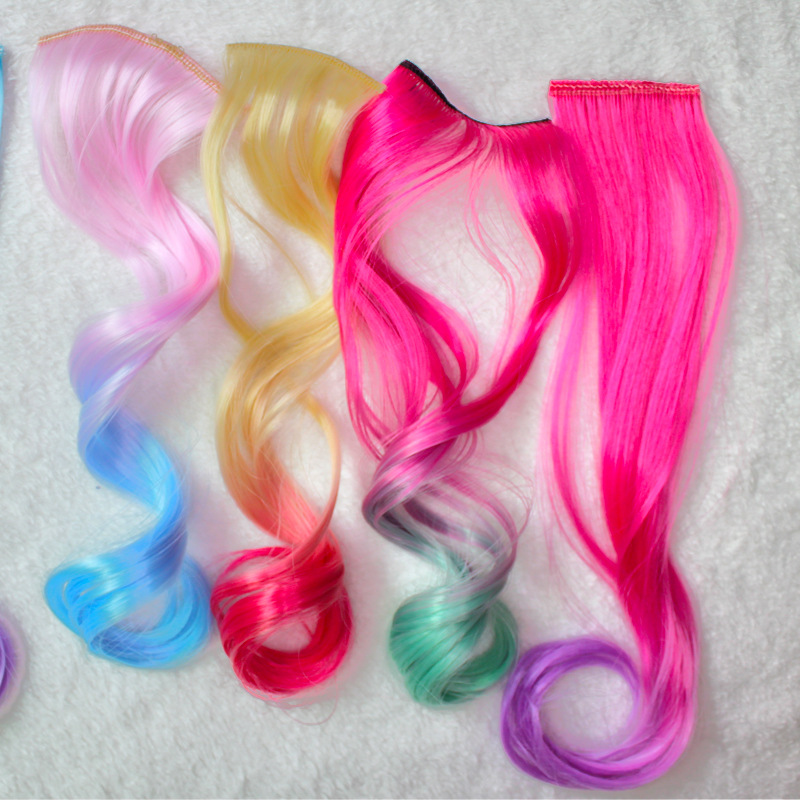 Original style gradual twist hairpiece hand-made children's hair accessories DIYbjd doll hairpiece diy high temperature silk hair piece details Picture