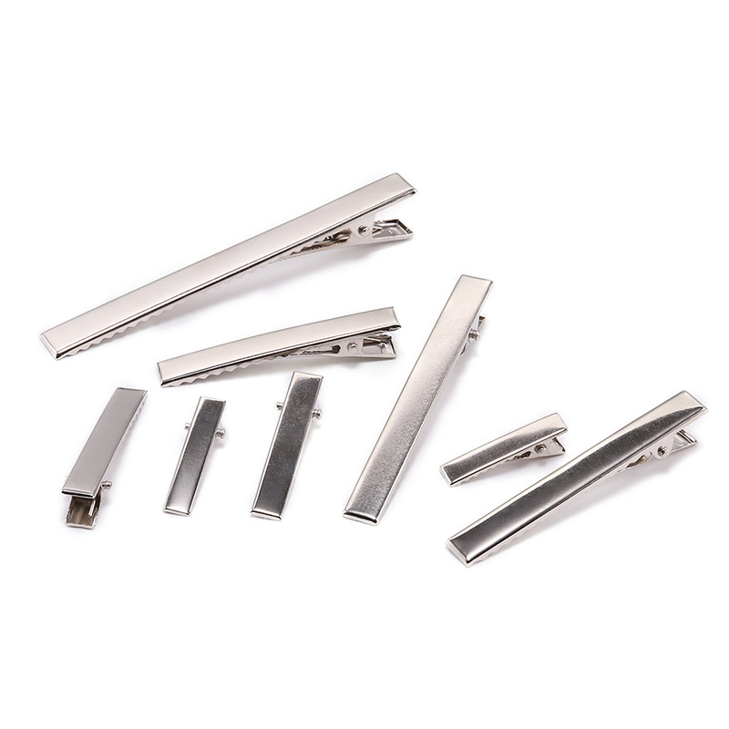 Square Clip Duck Bill Clip Hairpin Accessories Diy Accessories With Teeth Narrow And Thickened Spring Clip Iron Hairpin Holder Item Picture