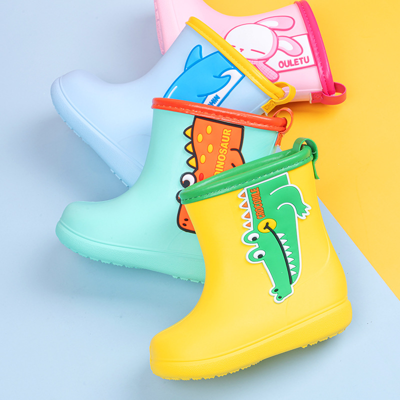 厂货EVA新/中小童中筒雨/宝宝雨鞋冬季产品图