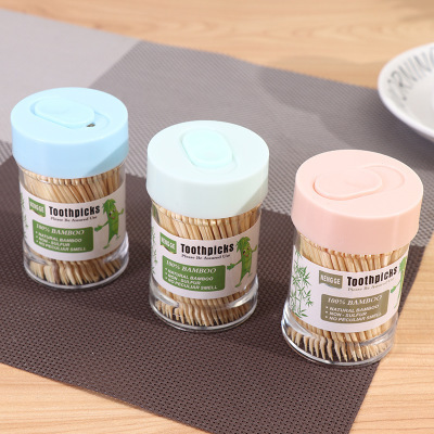 Toothpick wholesale new slip-cover toothpick disposable bamboo toothpick odorless home hotel toothpick box manufacturers