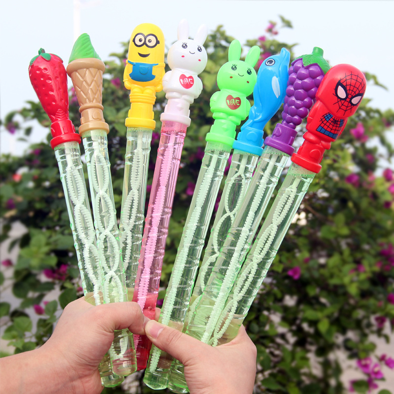 Children's children's gift glow bubble bar stall toy night market hot push stalls stalls supply stalls Application Scenario