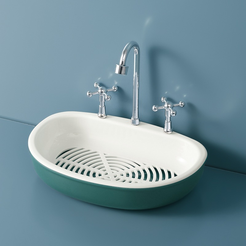 صندوق صابون جديد من الصنبور الابتكاري بدون ثقوب في حوض الصابون Specification image