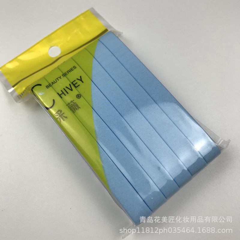 Caiwei compressed Strip face Wash puffs, seaweed face puffs, 12 sponge powder puffs, soaked in water to enlarge, compressed strip face wash puffs wholesale exclusively for foreign trade details Picture