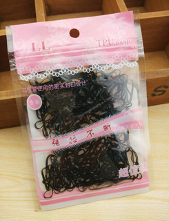 女童发圈彩色/皮筋/儿童皮筋白底实物图