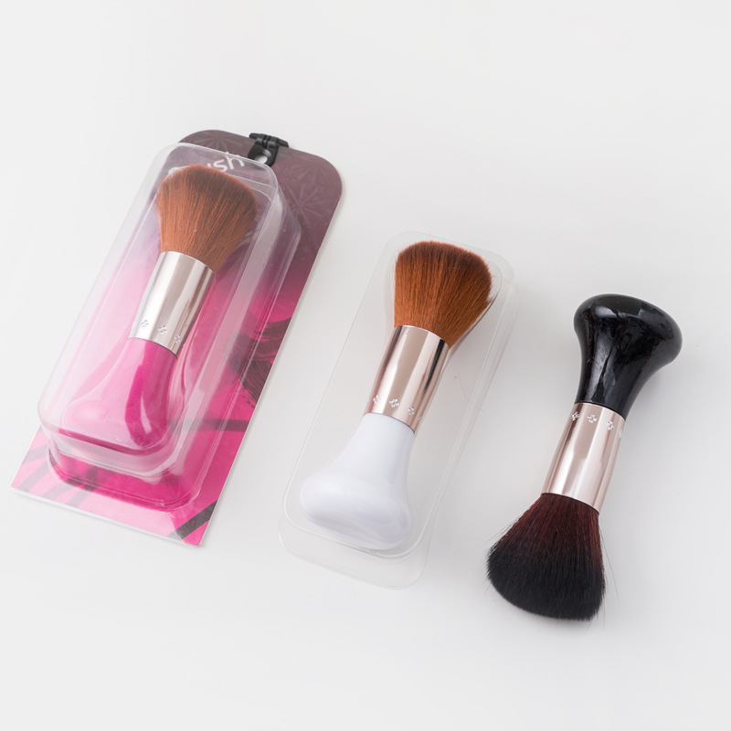 The Manufacturer Directly Supplies 12 Sets Of Double-Headed Eyebrow Brush Mascara Brush Fiber Hair Electroplated Handle Makeup Brush Set Beauty Tool 1121 Specification drawing