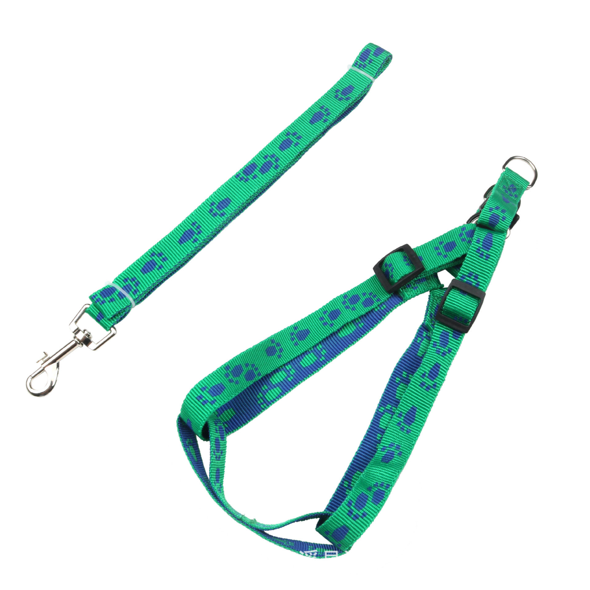 Pet supplies: footprints, bones, jacquard leashes, chest straps, small and medium-sized dog walking ropes, chains, collars Specification image