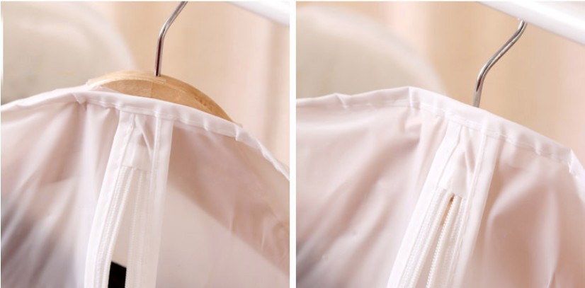 厂家直销 品质全新PEVA半透明衣服防尘罩 西服罩 可水洗无异味详情图4