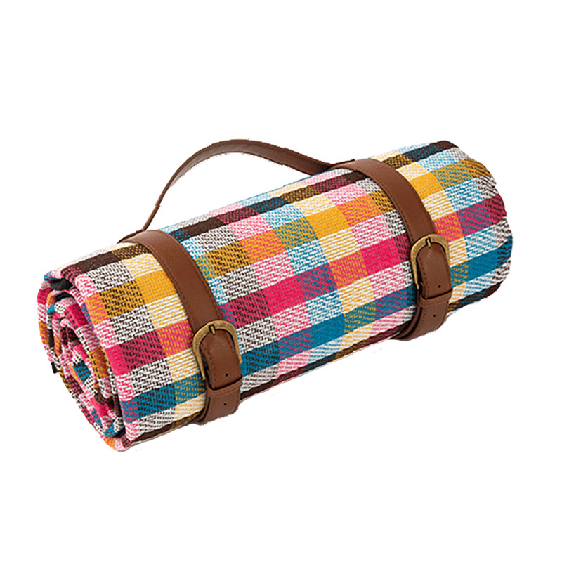 Off-the-shelf thickened leather strap picnic mat Outdoor picnic camping waterproof mat picnic cloth camping beach mat Application Scenario
