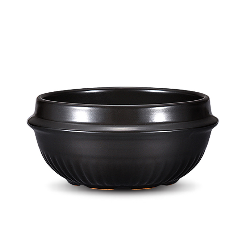 Korean stone pot bibimbap dry pot Korean ceramic pot commercial braised chicken clay pot 煲仔饭 clay pot high-temperature resistant earthenware pot Item Picture