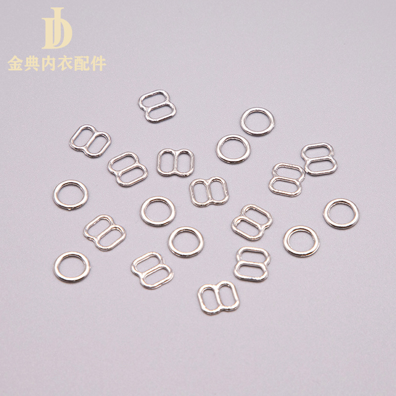 Golden Classic thickened metal underwear adjustable alloy buckle bra shoulder strap button 089 character buckle alloy underwear accessory Item Picture