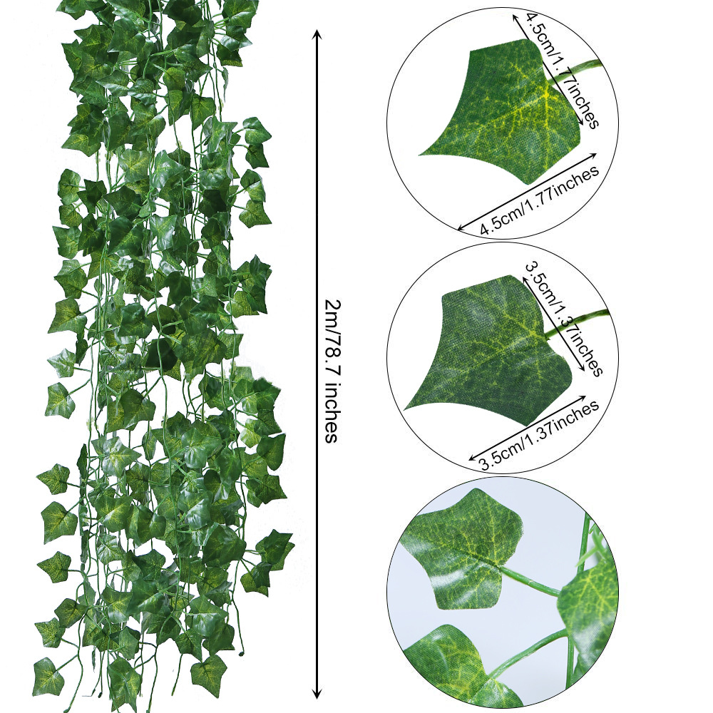 Artificial Artificial Ivy Ivy Ivy Ivy Suspended Ceiling Simulation Wreath Green Artificial Hanging Plants details Picture