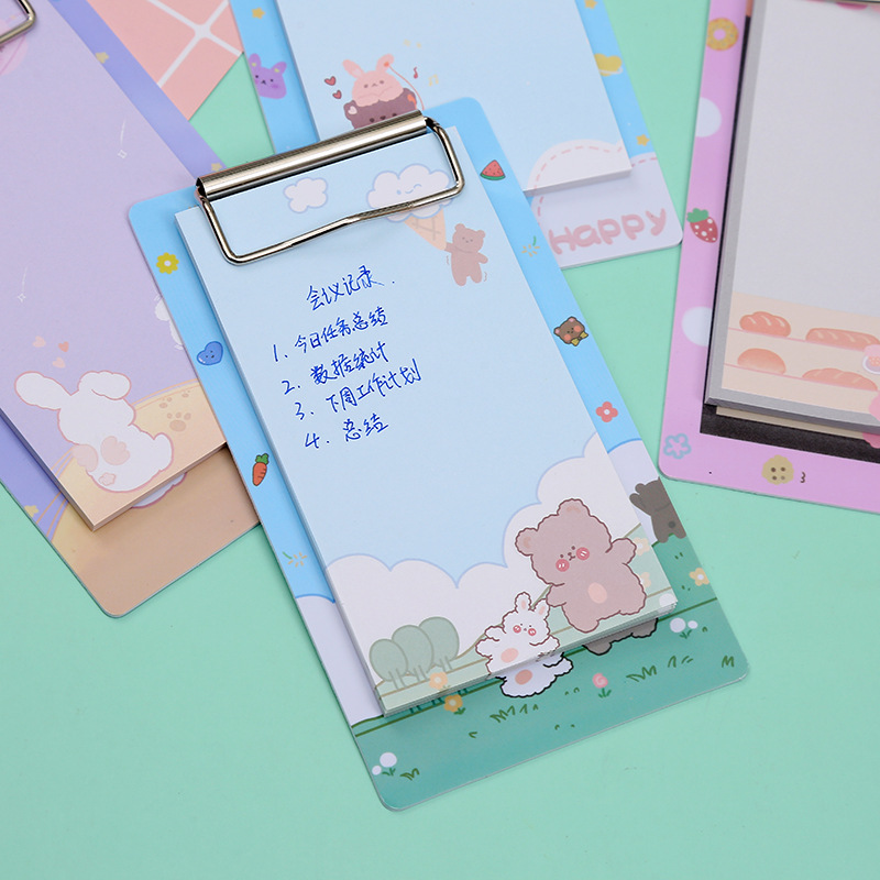 Wholesale of new sticky notes, cute cartoon tear-off board holders, note-taking stickers, and colorful sticky note board holders Application Scenario