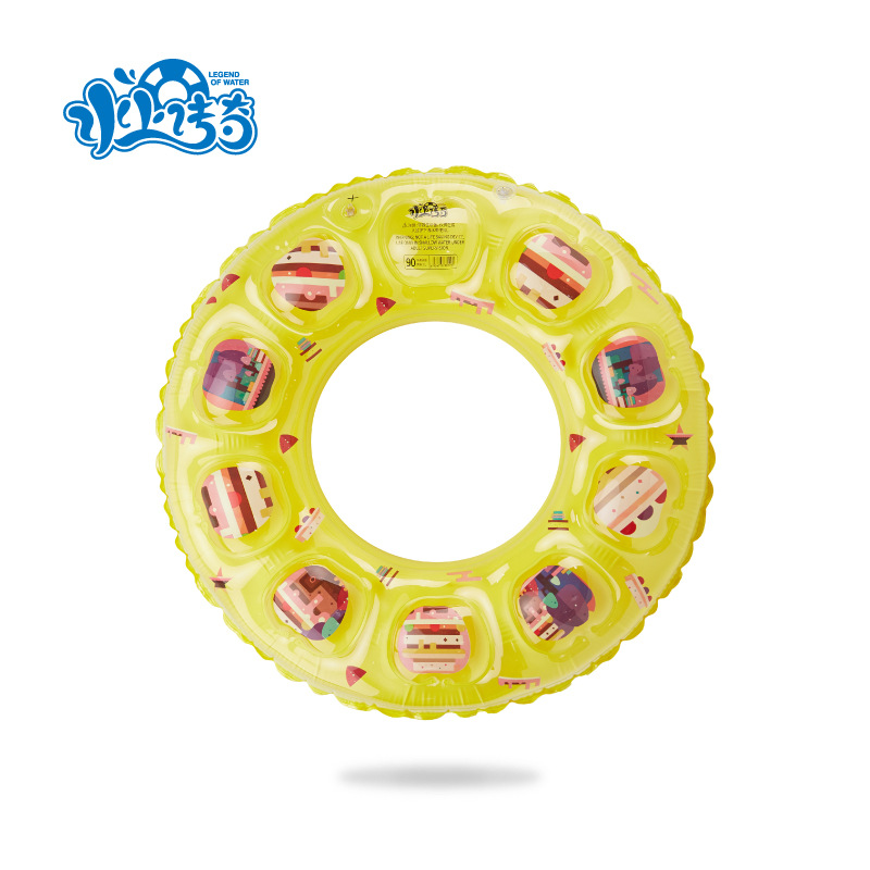 Manufacturers Wholesale Swimming Ring Double Air Bag Crystal Swimming Ring Children's Thickened Cartoon Water Inflatable Toys 50~90# Item Picture