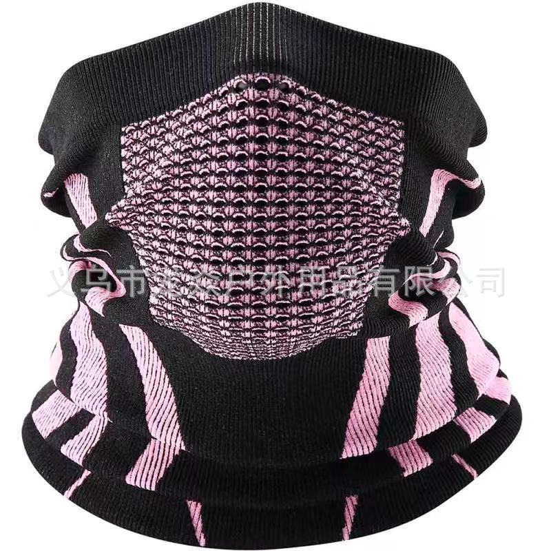 新款骑行面罩白底实物图