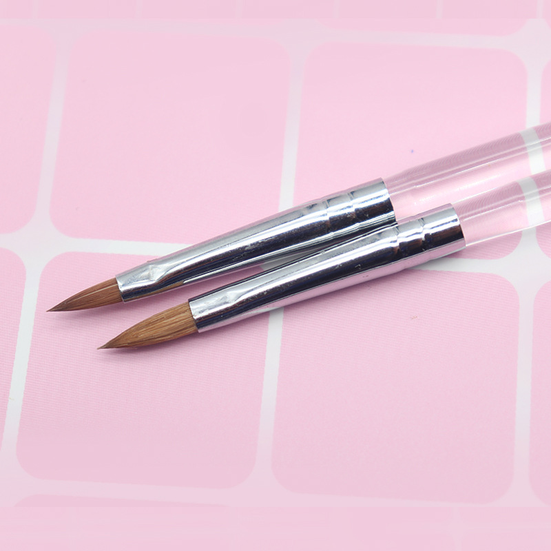 Cross-border exclusive nail art crystal brush, nail art mink crystal pen, Siberian mink pen manufacturer shanilak Specification image