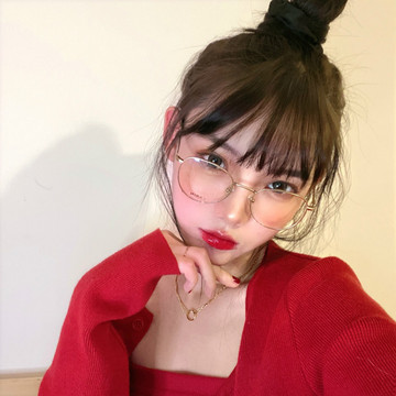 Synthetic fiber wigs for women with bangs, popular Internet celebrity air bangs with sideburns for face shaping, false bangs for women to live-stream and sell products Specification image