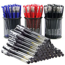 聚嘉文具 欧标中性笔子弹头黑红蓝0.5mm水性笔学习文具办公签字笔