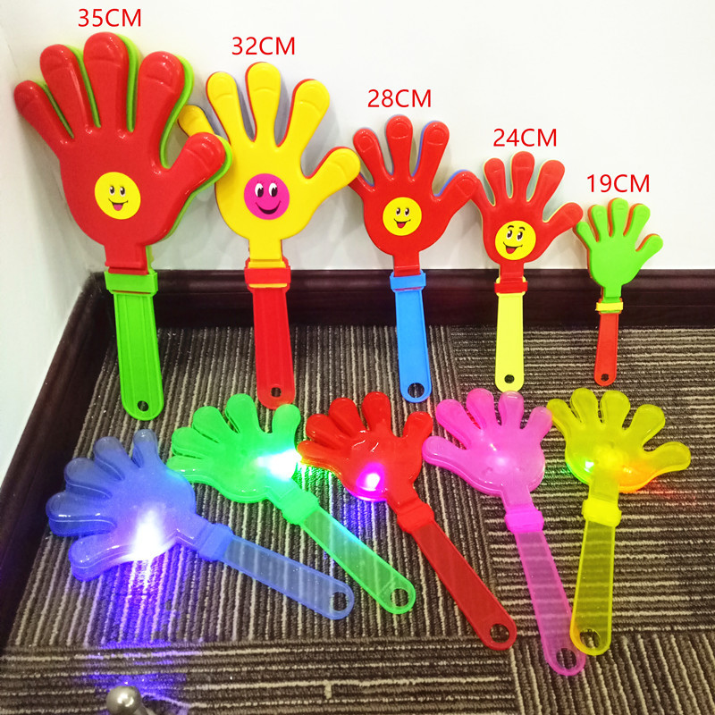Wholesale 28cm large hand clapper small hand clapper plastic hand clapper atmosphere hand light hand clapper toy
