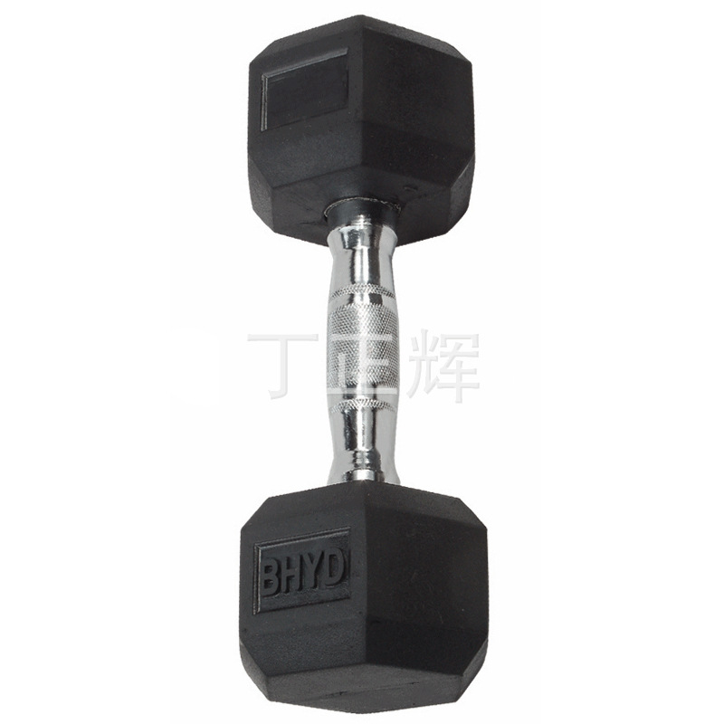 厂家现货批发固定橡胶哑铃健身器材5LB-35LB橡胶包皮铸铁内胆2022年厂价直销网红款