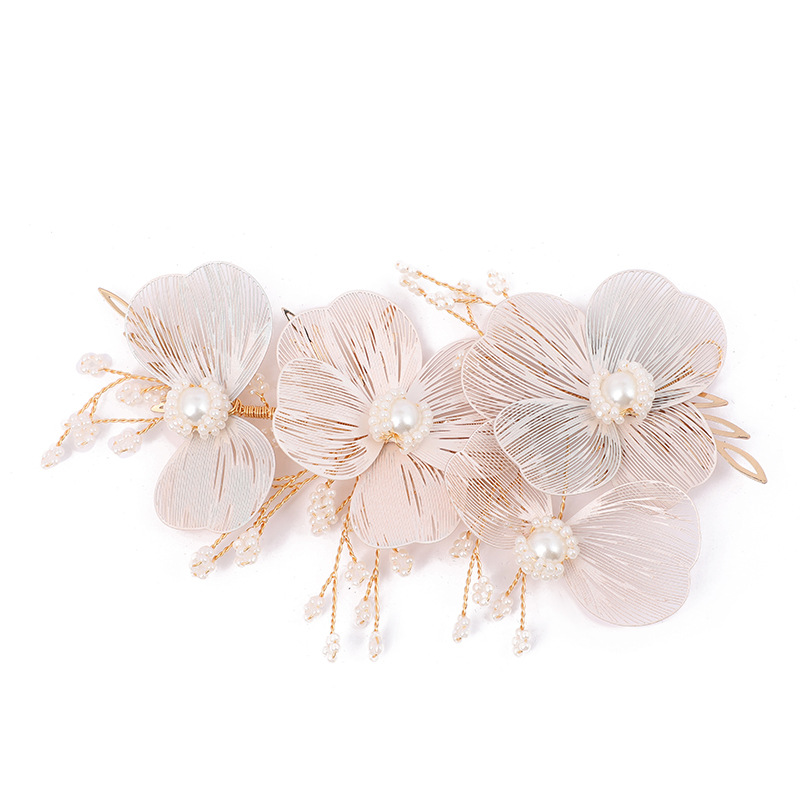 Pearl hair pins, ancient-style Hanfu hair accessories, bride's coiled hair hairpins, wedding dress hairpins, wholesale of ancient costume headwear Item Picture