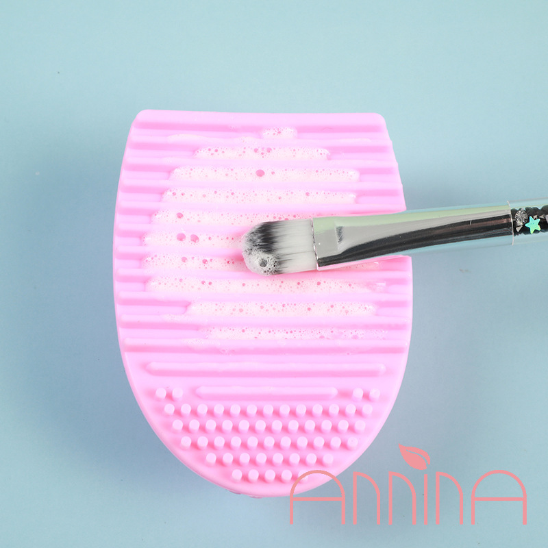 Annina Silicone Scrubber Multi-Function Zone Scrubber Makeup Brush Cleaning Beauty Tools Scrub Pad Specification drawing