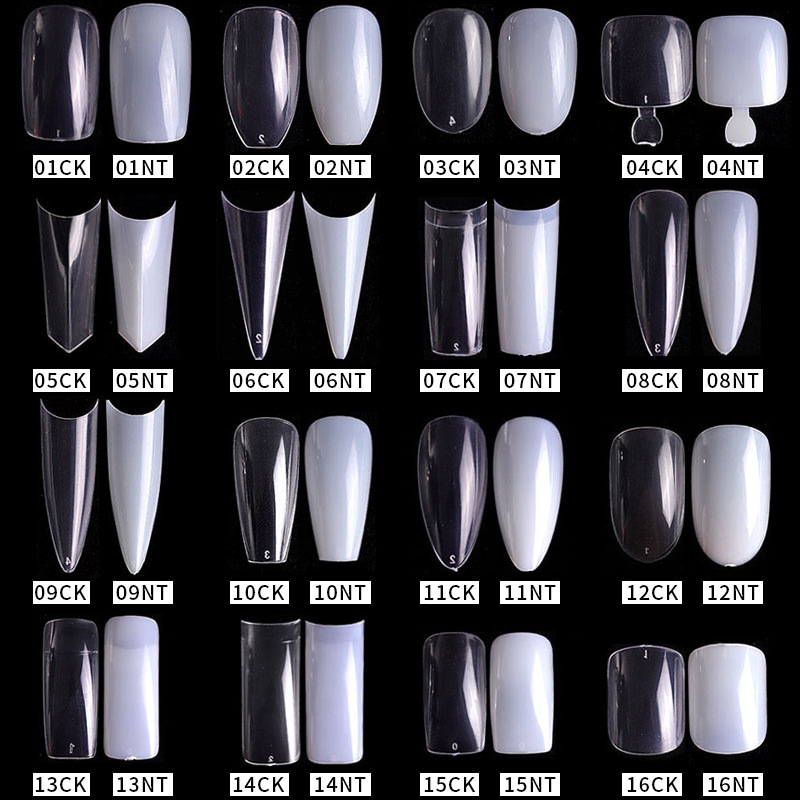 Cross-border nail art pieces, French full and semi-attached false nail patches, hand-worn nail factory wholesale details Picture