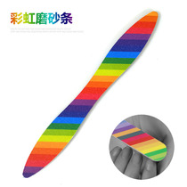 Manufacturer produced and sold new shaped printed nail sand strip eva grinding rub sponge file