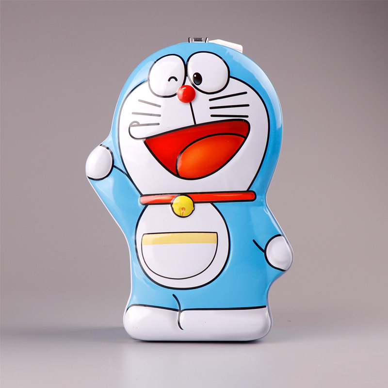 Jingle creative robot cat with lock piggy bank tinplate cute cartoon piggy bank children gifts manufacturers wholesale Specification drawing