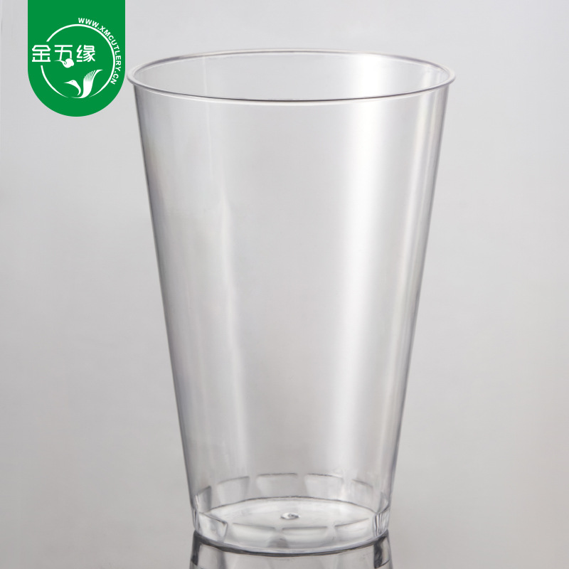 240Ml Rigid Airline Cup Disposable Hard Plastic Cup Transparent Ps Plastic Advertising Cup Logo Item Picture
