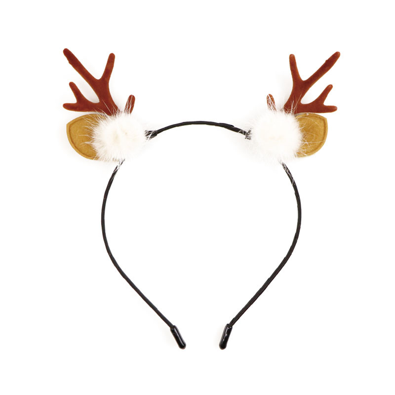 圣诞节装饰鹿/发箍/圣诞发箍白底实物图