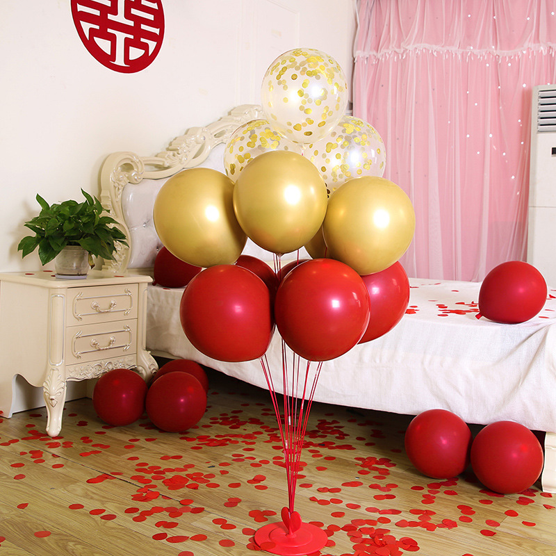 Wedding room decoration set, romantic wedding scene decoration, creative party stand, road guide, new house, balloon ground float Item Picture