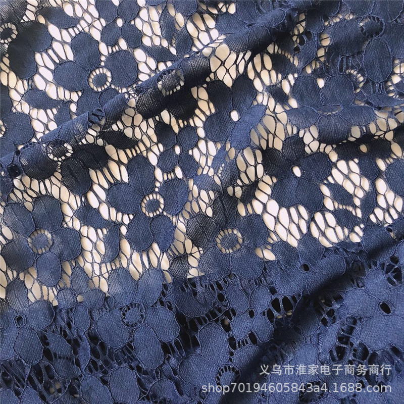 Factory direct sales of brocade lace fabric, flower-trimmed fabric dress, cut-out dress, window screen, photo-taking and laying Application Scenario