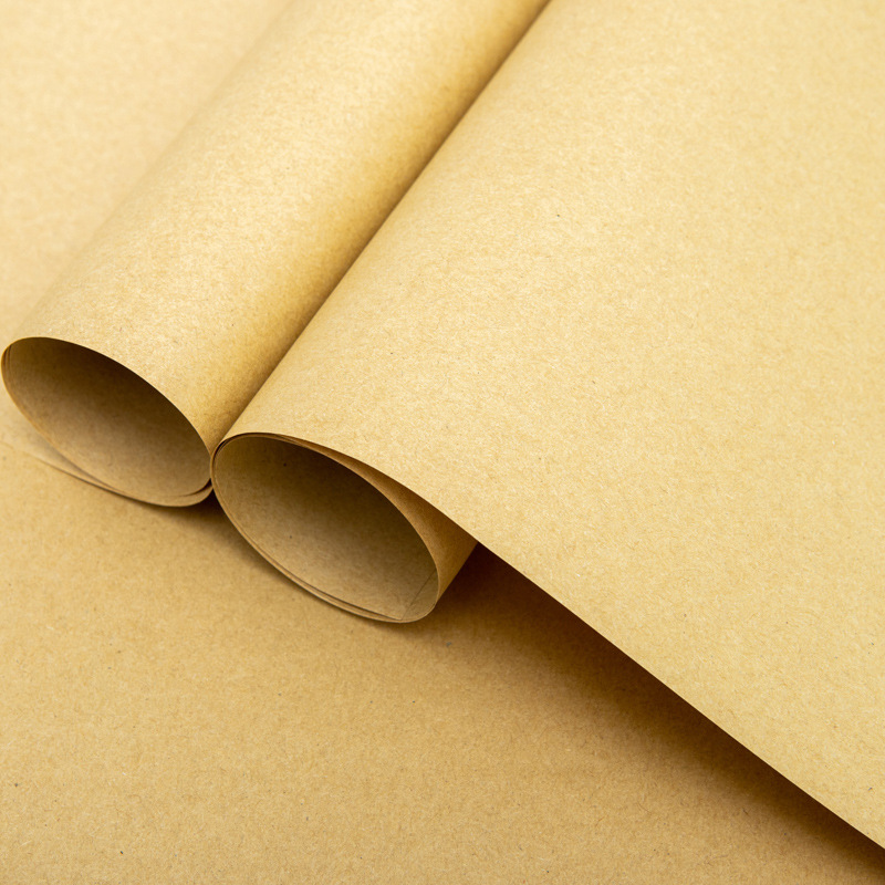 Solid color newspaper Vintage old kraft paper double-sided background paper wrap book paper Gift bouquet wrapping paper flower wrap floral paper Item Picture