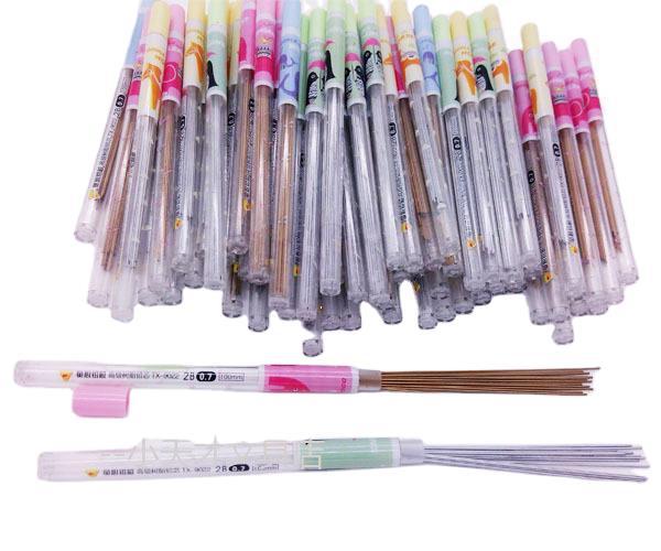 2B0.7 0.5Mm Automatic Pencil Lead Active Resin Color Gold Lead Student Stationery Wholesale Item Picture