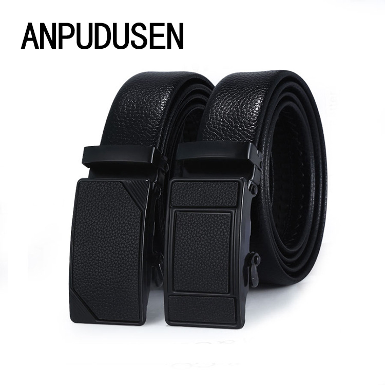 Classic Belt Men Lychee Grain Business Automatic Buckle Belt Stalls Selling Running Rivers And Lakes Manufacturers Spot Wholesale Application Scenario