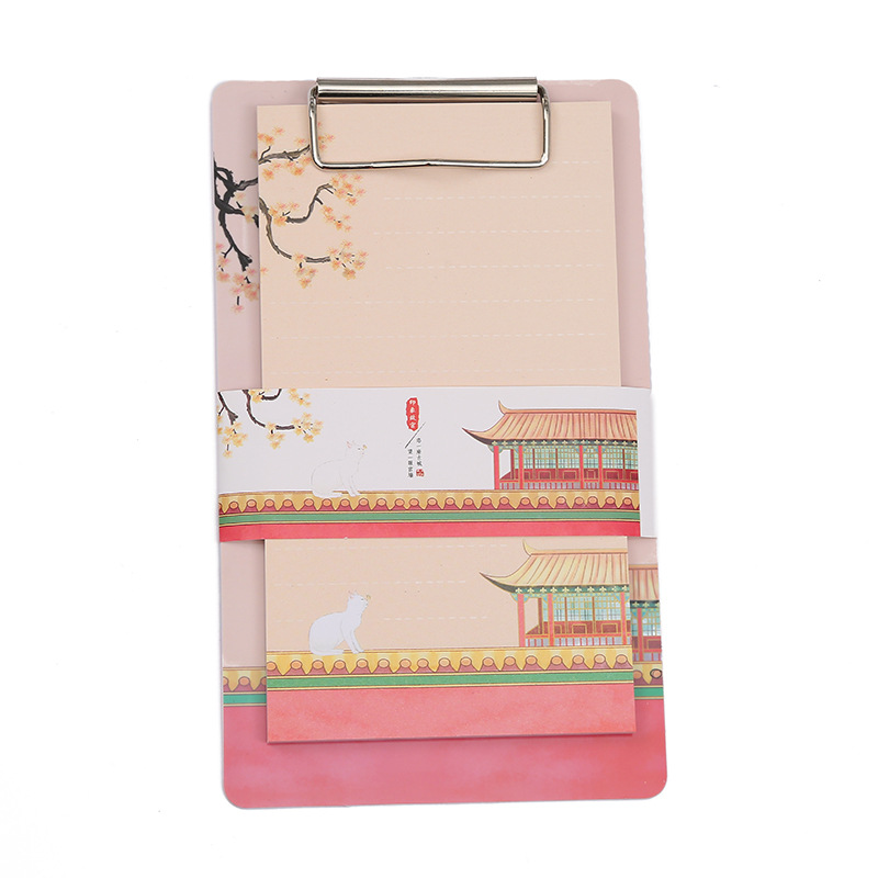 Factory direct sales of sticky note board clips, Chinese-style sticky notes of the Forbidden City, cute and creative portable student sticky note paper Item Picture