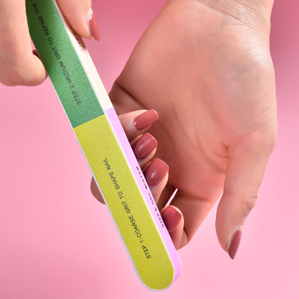 Nail Polish Sponge Manicure File Double-Sided Nail Polish Rub Ultra-Thin Sanding File Manicure Care Products Specification drawing