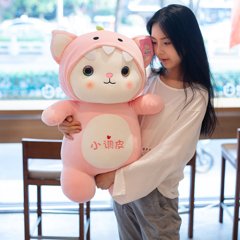 Creative cute cat action figure kitten doll girl child comfort doll lovers gift plush toy wholesale full figure