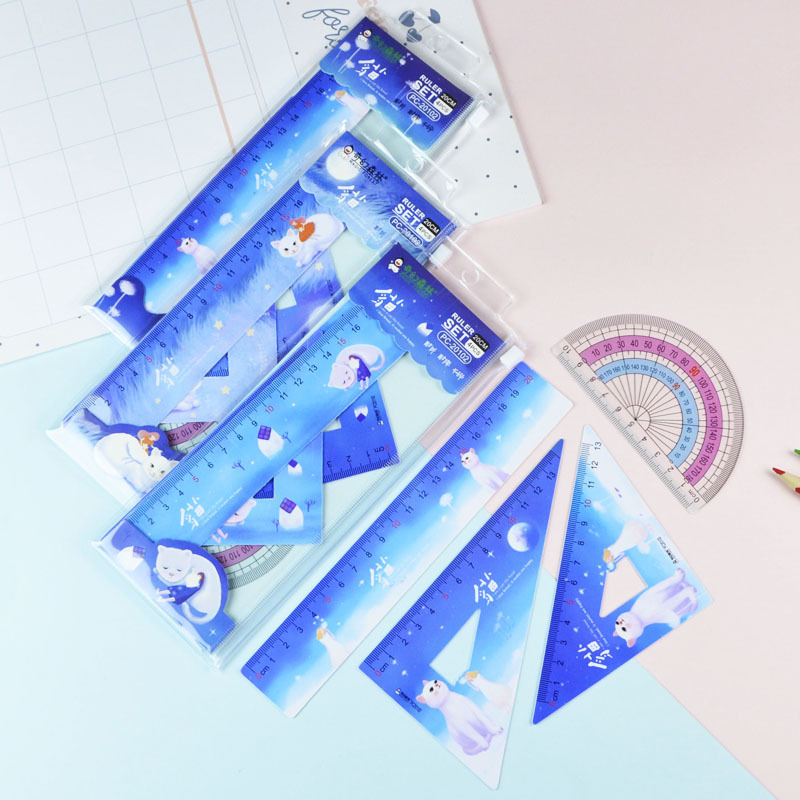 The Jungle Book cute student ruler wholesale scale drawing ruler triangle ruler set student ruler custom details Picture