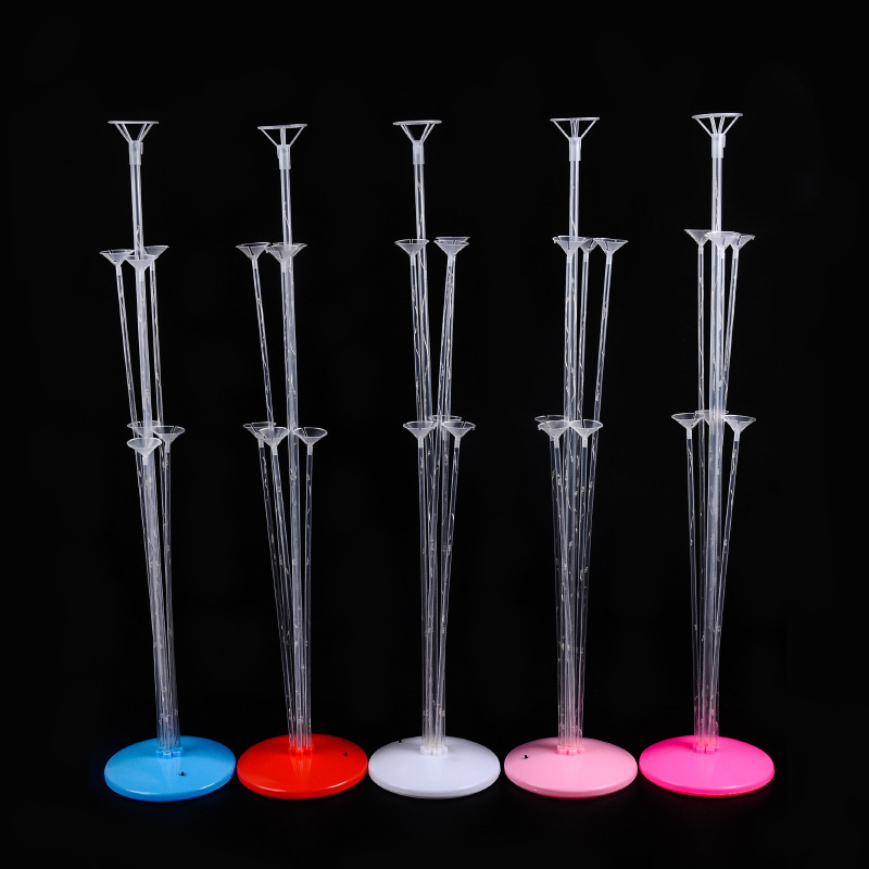 Balloon illuminated table with light, floating column support, wedding and birthday decoration supplies, party balloon table decoration set details Picture