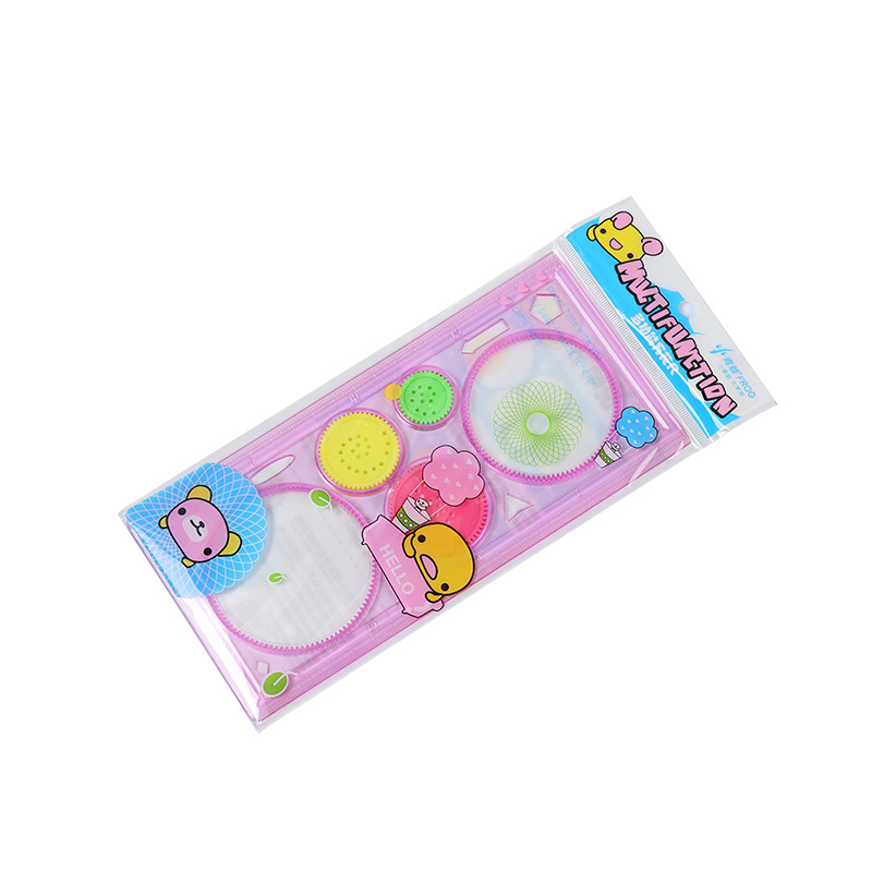 Manufacturers direct supply cartoon ruler student stationery drawing measurement soft ruler million flower ruler creative children's maze ruler Item Picture