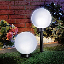 Solar lawn light Round ball White LED lawn light Garden Garden Park outdoor solar lawn light