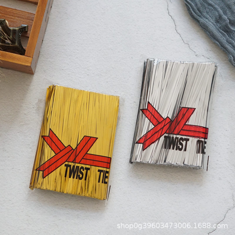 Factory wholesale of colored cable ties, gold thread cable ties, wedding gift boxes, bread bags, lollipop packaging, gold and silver cable ties Application Scenario