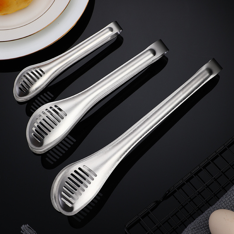 Stainless Steel Food Tongs Barbecue Tools Steak Tongs Baked Bread Tongs Thickened Food Tongs details Picture