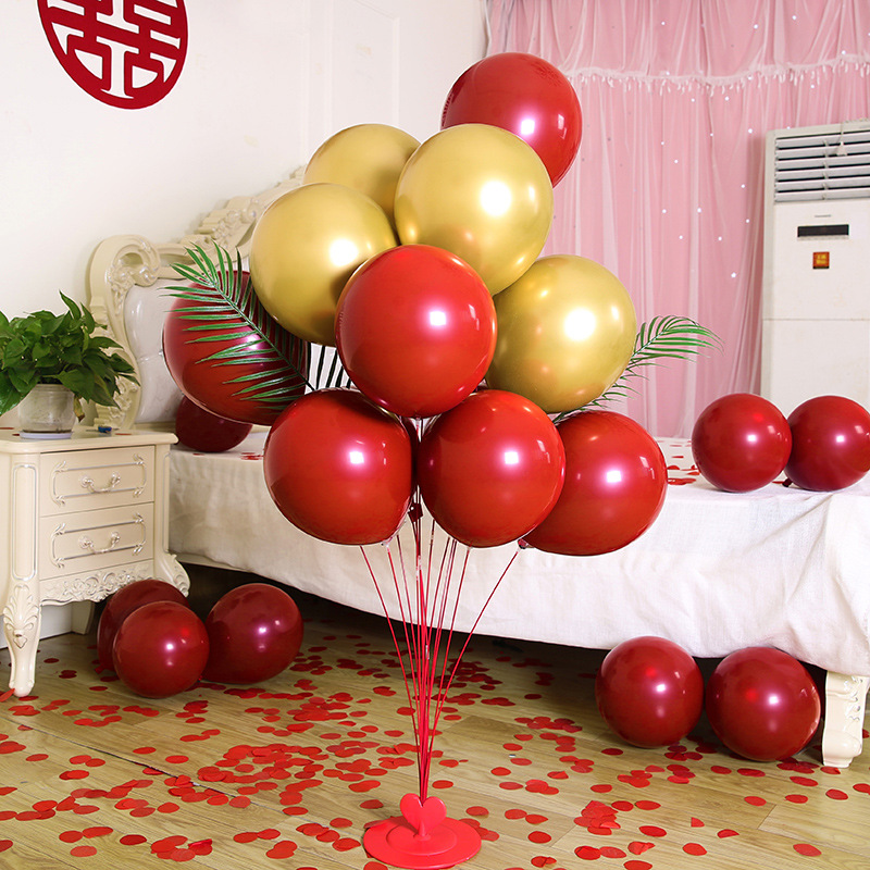 结婚婚房布置套装浪漫婚礼场景装饰创意派对支架路引新房气球地飘